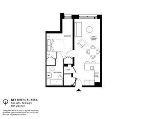 1 Bedroom Floor Plan