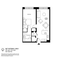 1 Bedroom Floor Plan