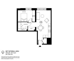 1 Bedroom Floor Plan