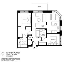 2 Bedroom Floor Plan