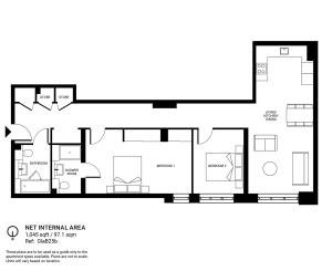 2 Bedroom Floor Plan