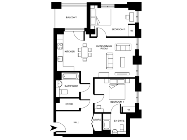 Flat 15, 24, 33, 42, 51, 60, 69, 78, 87, 96, 105, and 109