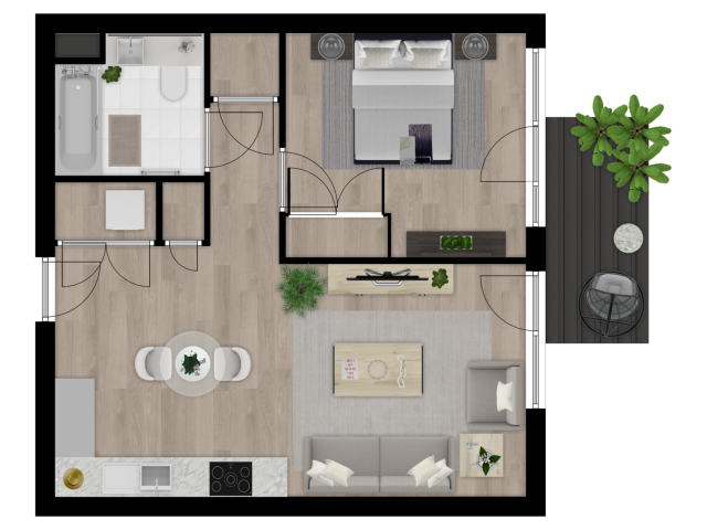 Standard 1 Bed A