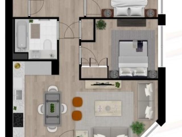 Large 2 Bed B