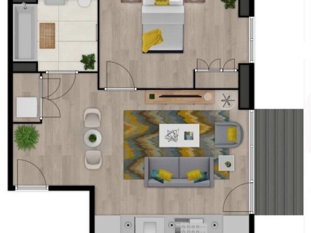 Large 1 Bed B