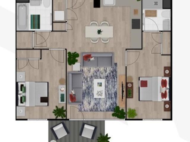Large 2 Bed B