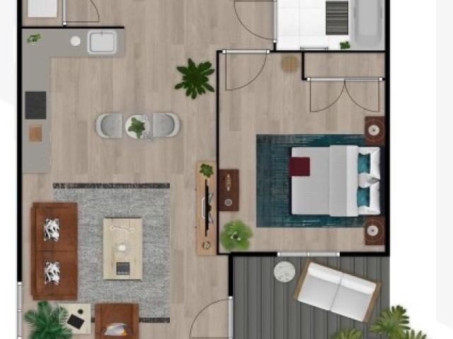 Large 1 Bed B