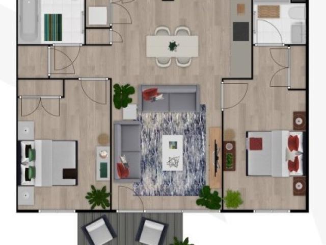 Large 2 Bed B