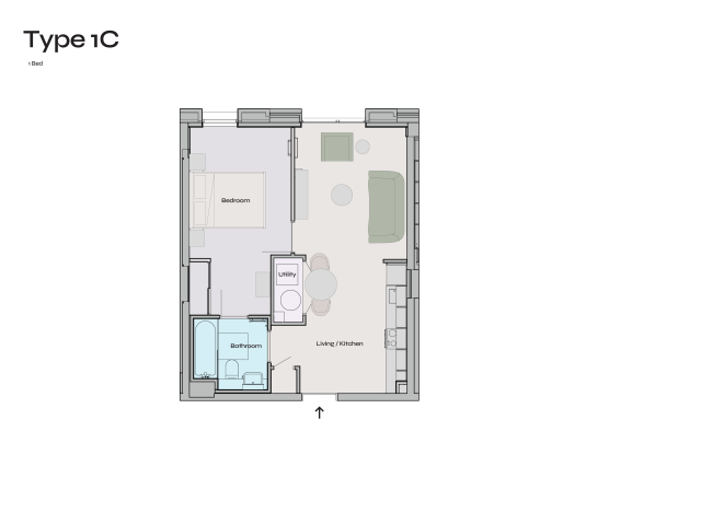 1C Floorplan