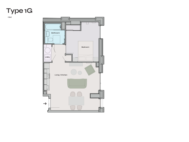 1G Floorplan