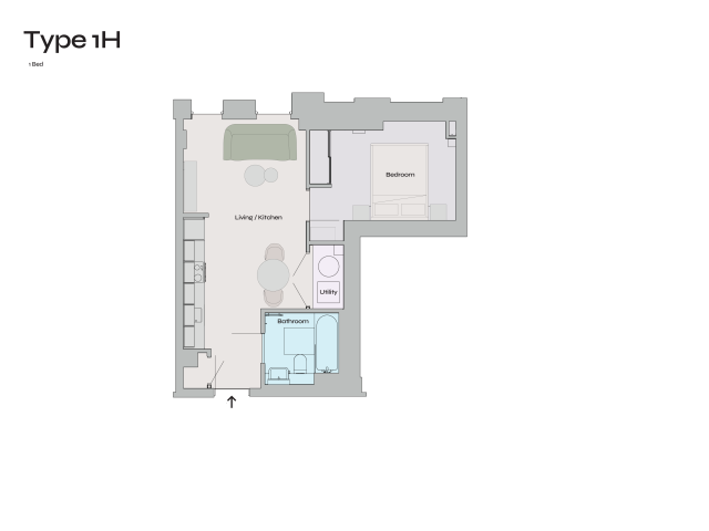 1H Floorplan
