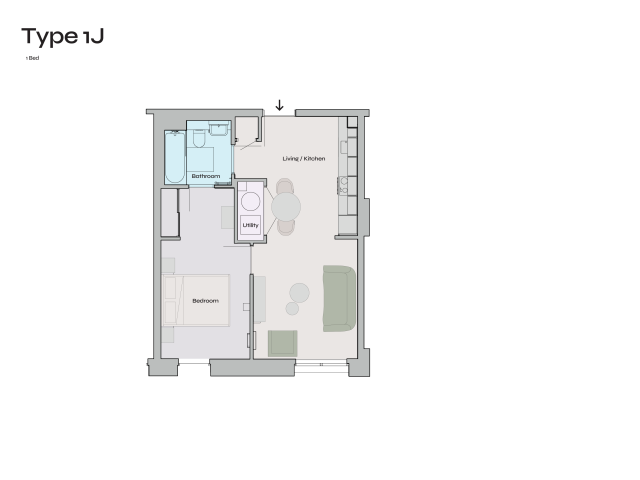 1J Floorplan