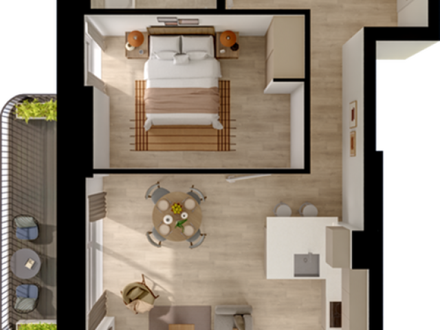 1 Bed Floorplan