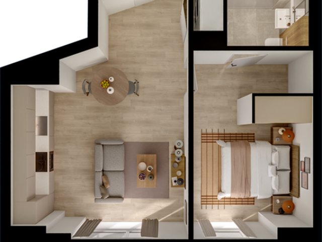 1 Bed Floorplan