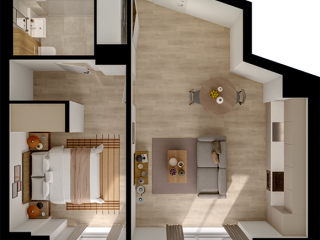 1 Bed Floorplan