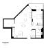Floor plan showcasing a modern one-bedroom apartment with a spacious living/kitchen/dining area, cozy study, ample storage, and a private balcony at Pearl Yard Bermondsey.