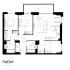 Modern Pearl Yard floor plan featuring 3 bedrooms, an inviting open-plan living, kitchen, and dining area, plus a spacious balcony. Ideal for stylish living in Bermondsey, 959 sq ft.