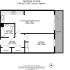 Elegant floor plan displaying a ground floor layout with 518 sq.ft., featuring a spacious kitchen and reception room, cozy bedroom, modern bathroom, and a lovely balcony.