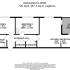 Charming 726 sq. ft. floor plan featuring 2 inviting bedrooms, a spacious kitchen/reception area, cozy entrance hall, stylish balcony, and modern ensuites.