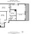 Inviting floor plan featuring 2 spacious bedrooms, modern kitchen and reception room, with a charming balcony. Perfectly designed for comfort and style.