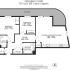 Charming ground floor plan featuring 2 bedrooms, an open kitchen and reception room, spacious balcony, and modern amenities within 707 sq. ft.