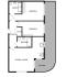 Charming ground floor plan featuring 2 bedrooms, a stylish kitchen lounge, and a private balcony, perfect for modern living.
