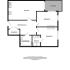 Chic floor plan featuring 2 bedrooms, a modern kitchen, ensuite, bathroom, entrance hall, and a balcony, covering 778 sq ft.
