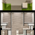 Contemporary floor plan showcasing a stylish 3-bedroom apartment with open living space and landscaped outdoor area.