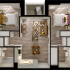 Modern 2D floor plan showcasing 2 spacious bedrooms, a cozy living area, stylish kitchen, and 2 well-appointed bathrooms with balcony.