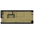 Compact studio apartment floor plan featuring an efficient layout with a cozy sleeping area, compact kitchen, and modern bathroom.