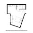 Cozy studio apartment floor plan featuring a combined sleeping and living area, compact kitchen, and convenient bathroom layout.