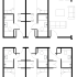 Elegant 2D floor plan with 4 bedrooms, each with an ensuite bathroom, and an open living-dining space perfect for modern living.