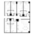 Modern floor plan showcasing 4 bedrooms, 2 bathrooms, and an open-concept living area with adjacent kitchen and dining space.