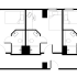 Modern apartment floor plan showcasing 3 bedrooms, 2 bathrooms, and a spacious open-concept living and dining area.