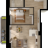 1 Bed Floorplan