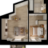 1 Bed Floorplan