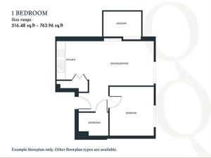 1 bedroom quayside quarter floor plan