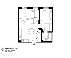 2 bedroom apartment Floor Plan
